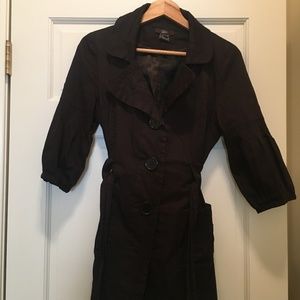 Lui Black Raincoat